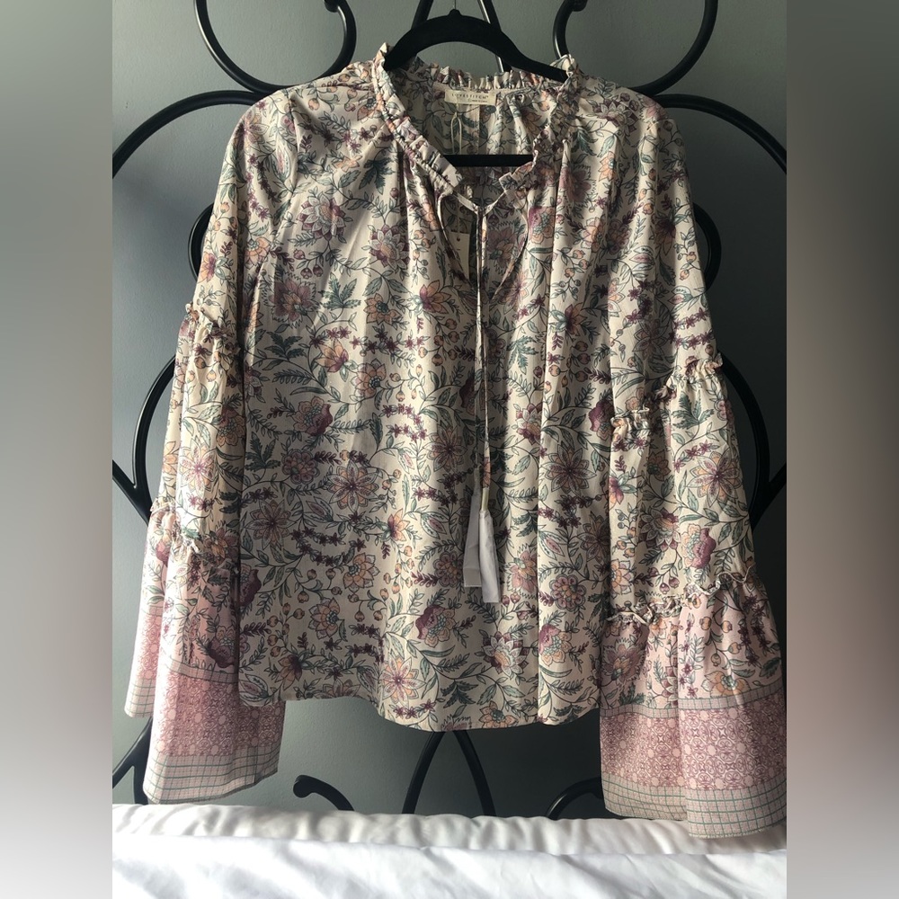 Love stitch long sleeve Boho top